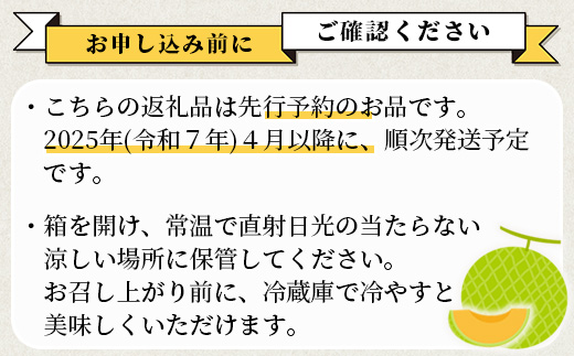 【2025年4月下旬〜順次発送 先行予約】アンデスメロン 4玉〜6玉（約5kg）多良木町 熊本県 メロン フルーツ 果物 期間限定 数量限定 108-0501