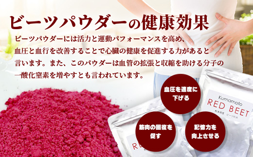 熊本県産 ビーツ の粉末セット (粗粉末100g×1袋・微粉末100g×1袋) あさぎり農園 スーパーフード 栄養豊富 美容 健康 115-0603