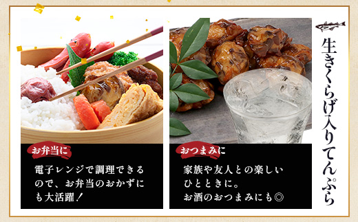 熊本グッドプロダクト賞 ! 生きくらげ入り てんぷら～焦がしニンニク入 4袋 セット 真空パック さつまあげ さつま揚げ つけあげ きくらげ キクラゲ 木耳 魚介 熊本県 多良木町 あらたけ蒲鉾店 102-0501
