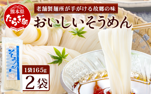 那須の おいしい そうめん 2人前×2袋 （ 計4食 ） 2000円 涼 麺 冷やし ソーメン 夏 便利 備蓄 保存食 常温保存 076-0483