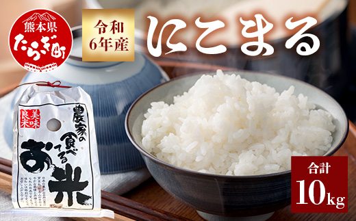 【令和6年産 新米 先行予約】多良木町産 有機栽培 にこまる 10kg ＜ 5kg ×2袋 ＞ 10月から順次発送 新米 精米 白米 多良木町産 ご飯 お米 米 米どころ多良木 熊本 065-0402-a