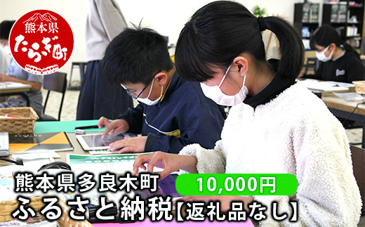 熊本県多良木町への寄附（返礼品はありません）【 ふるさと納税 熊本県 多良木町 応援 寄附 】028-0344-10