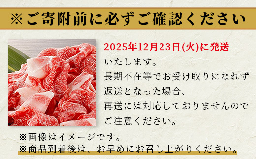 【年末発送】GI認証 くまもとあか牛 切り落とし 約800g (約400g×2p)  ※12月23日限定発送※ 年内発送 年末 配送 冷凍 牛肉 ヘルシー あか牛 和牛 国産牛 073-0408-R712