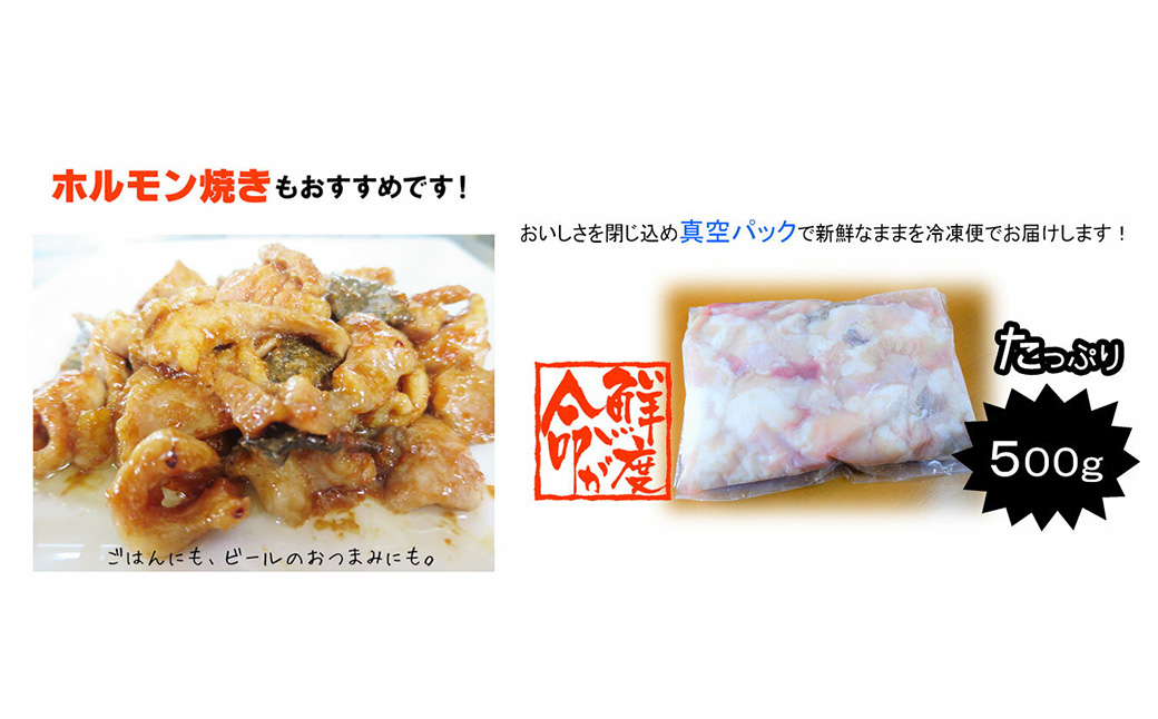 熊本和牛 あか牛 ホルモン 約1kg （約500g×2） 牛 ミックスホルモン ［小腸 大腸 アカセンマイ センマイ］ 4種類 セット 料理 冷凍 焼き肉 焼肉