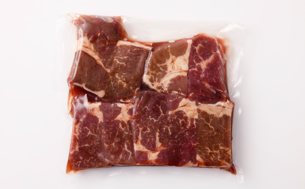 【訳あり】 厚切り 牛ザブトン （肩ロース） ステーキ 500g×4パック 計：2.0kg ／ 牛肉 お肉 肉 霜降り 特製塩ダレ 熊本県 水上村 冷凍