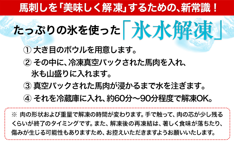 馬刺し復興福袋4種セット 馬肉 冷凍 《60日以内に出荷予定(土日祝除く)》 新鮮 赤身 コウネ カルビユッケ 桜うまトロ さばきたて 生食用 肉 熊本県山江村 馬刺し 馬肉 惣菜 希少部位 ばさし 馬刺 贈答 ギフト