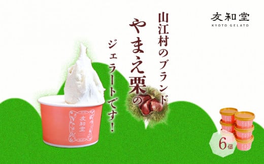 やまえ栗 ジェラート 6個 友和堂 [10月上旬-12月中旬頃出荷] 熊本県 球磨郡 山江村 スイーツ お菓子 洋菓子 アイス 栗 くり