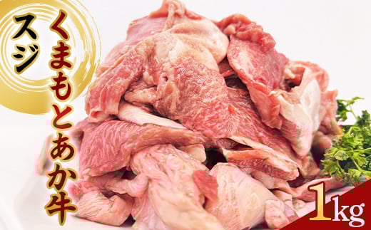 くまもとあか牛 スジ 1kg 牛肉 冷凍 九州 熊本県 球磨村 FKP9-619