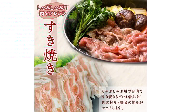 【6カ月定期便】一勝地赤豚 しゃぶしゃぶ・焼肉 堪能定期便 FKP9-421