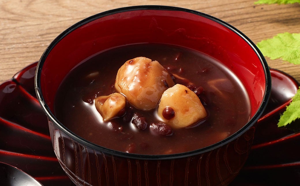 和栗ぜんざい 160g×4パック 計640g 小豆 あずき 栗 くり お餅 白玉団子 アイス かき氷 