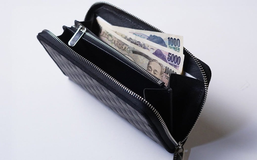 畳の長財布 選べる色 カラー 14色展開 樹脂製畳表 合皮 ちりめん生地 たたみ タタミ ラウンドファスナータイプ お札入れ ファスナー付き小銭入れ 