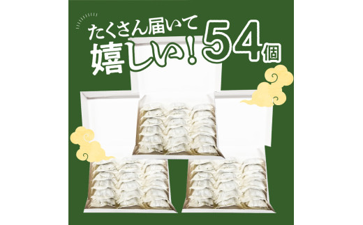 餃子専門店の餃子 しそ餃子 54個入り