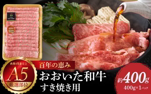 百年の恵み　おおいた和牛A5　すき焼用【厳選部位】約400ｇ