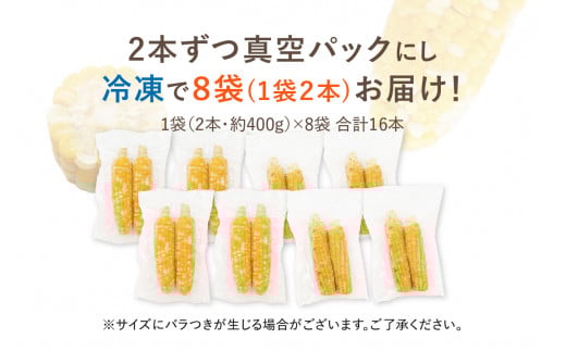 焼きの食感 こげめの無い焼きとうもろこし