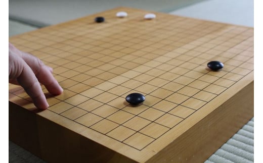 本榧二寸卓上碁盤一枚板（板目）