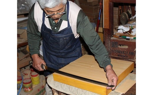 本榧二寸接卓上碁盤（板目）