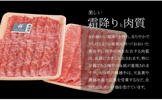 百年の恵 「おおいた和牛」 ロースすき焼・ももしゃぶしゃぶセット約900g