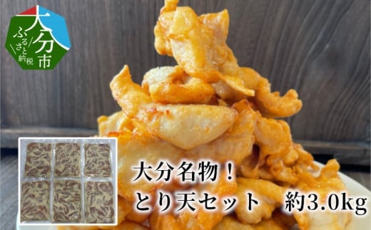 大分名物！　とり天セット　約3.0kg