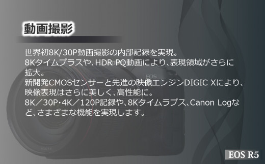 ãã€ãã³ãã©ãŒã¬ã¹ã«ã¡ã©ãEOS R5