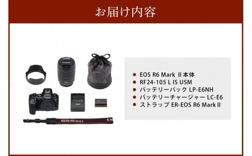 キヤノンミラーレスカメラ EOS R6 Mark Ⅱ・RF24-105 L IS USM レンズキット