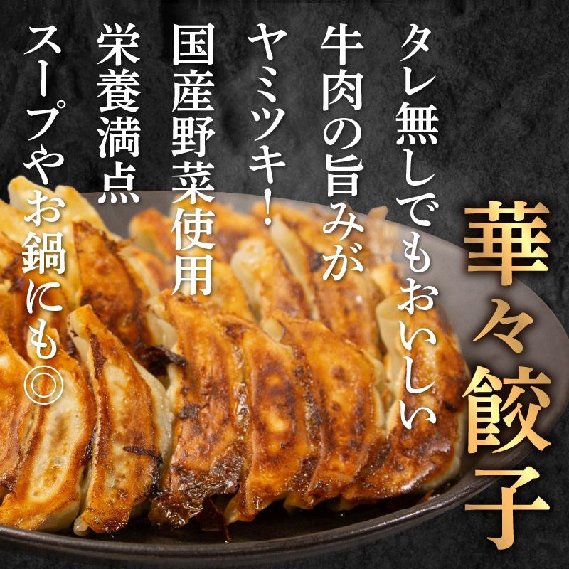 華永餃子セットF（かぼす×2、一口×1、華々×1） 計62個