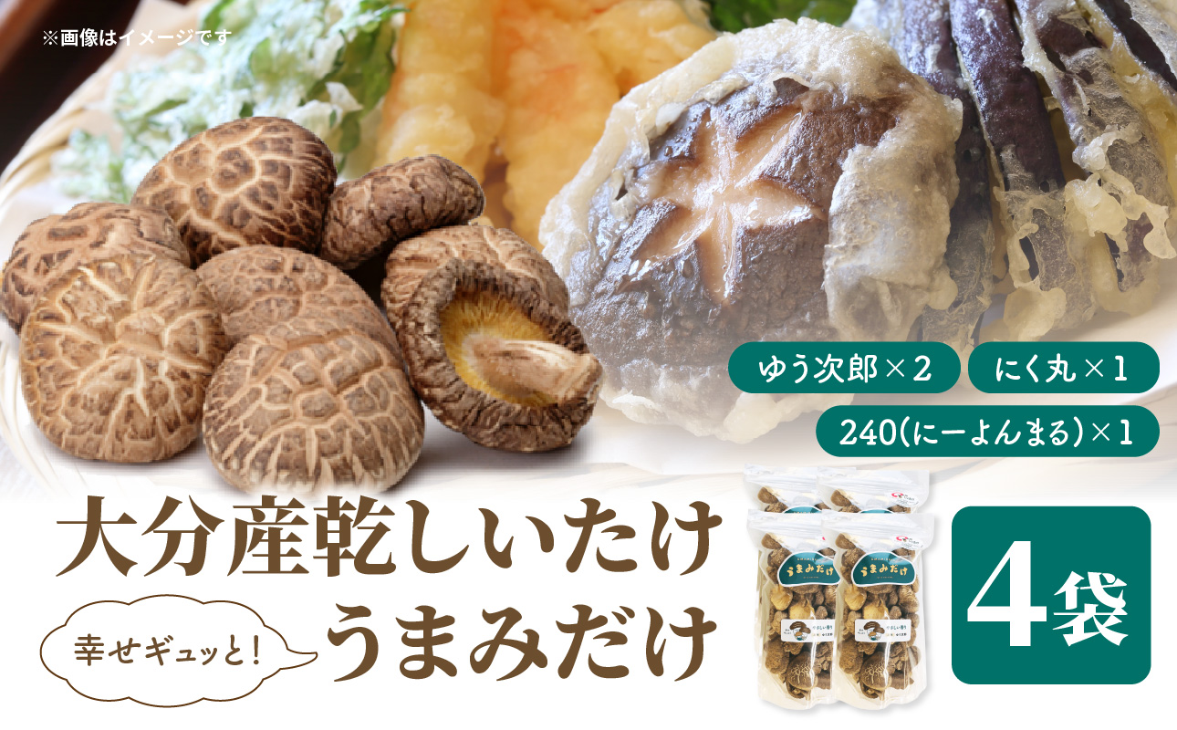 大分産乾しいたけ（うまみだけ） 40グラム×3種