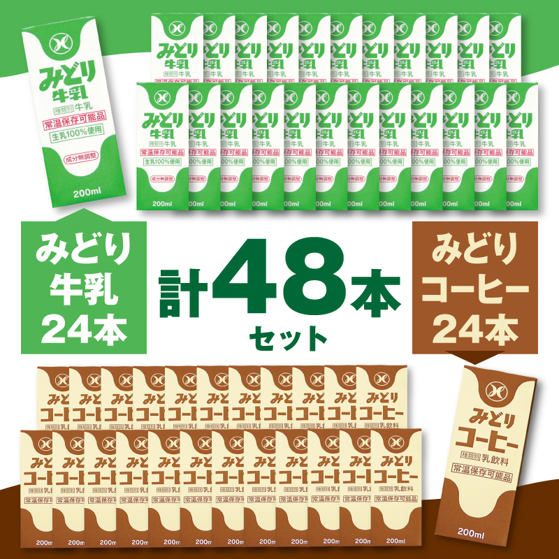 みどり牛乳とみどりコーヒーセット