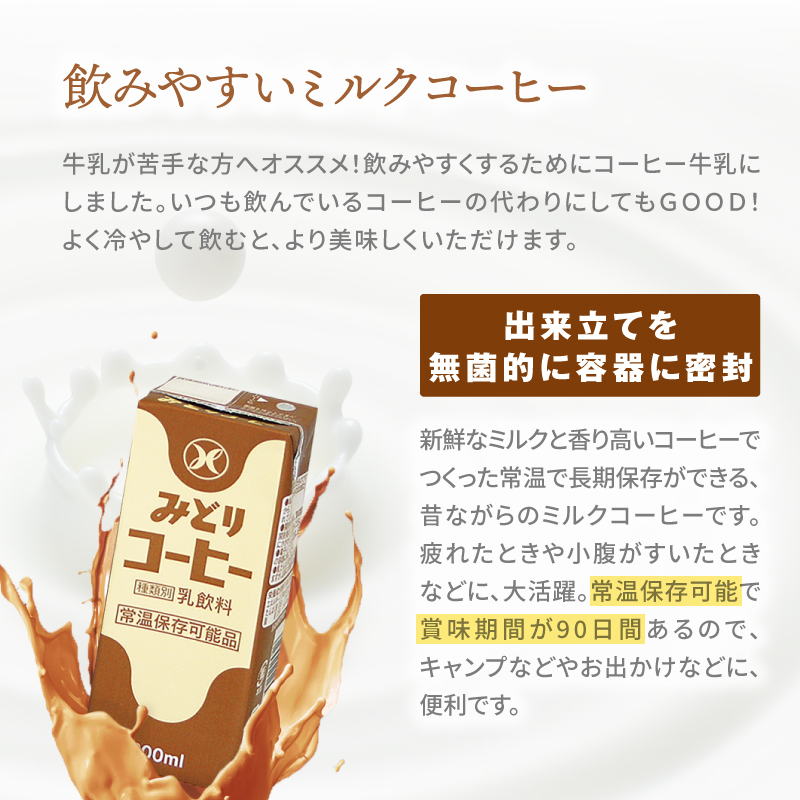 みどり牛乳とみどりコーヒーセット