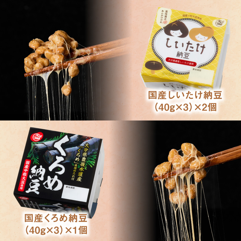 大分のふるさと納豆 食べ比べ8種類セット