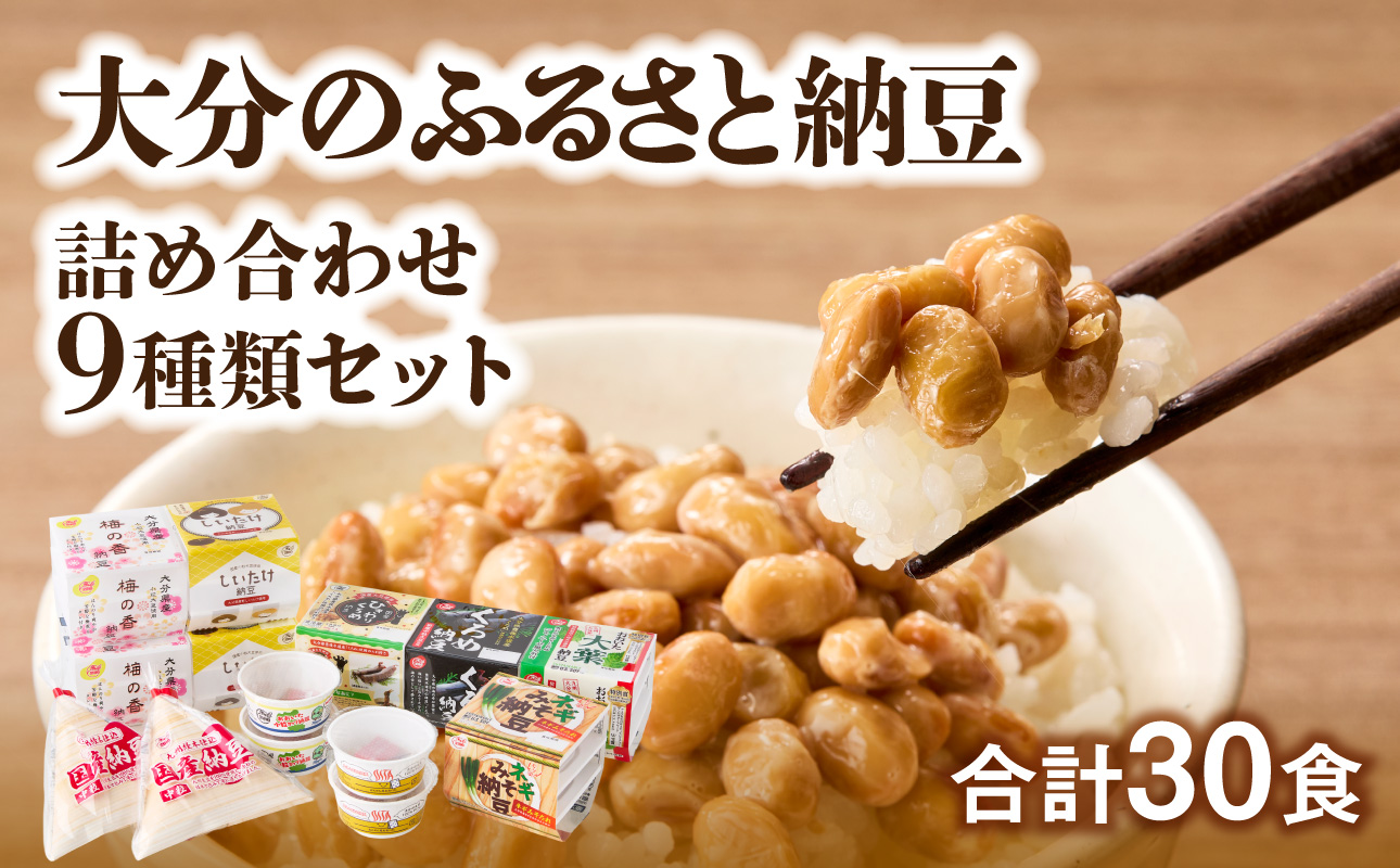 大分のふるさと納豆 詰め合わせ9種類セット