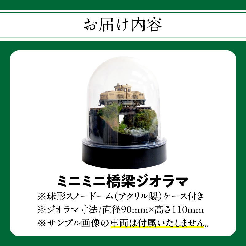 Nゲージ鉄道模型ディスプレイジオラマ 【ミニミニ橋梁】