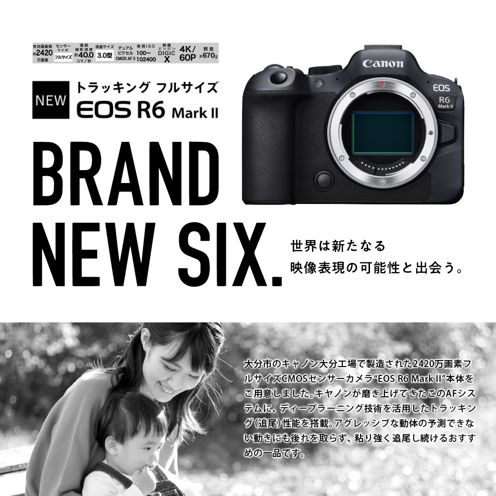 キヤノンミラーレスカメラ EOS R6 Mark Ⅱ