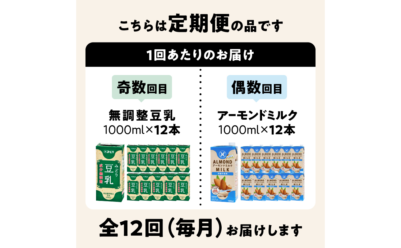 ãæ¯æé
éãã¿ã©ãè±ä¹³ æåç¡èª¿æŽ 1000mlÃ12æ¬ïŒã¿ã©ãã¢ãŒã¢ã³ããã«ã¯ ç ç³äžäœ¿çš 1000mlÃ12æ¬ æ¯æäº€äºã«12åãå±ãå®æäŸ¿