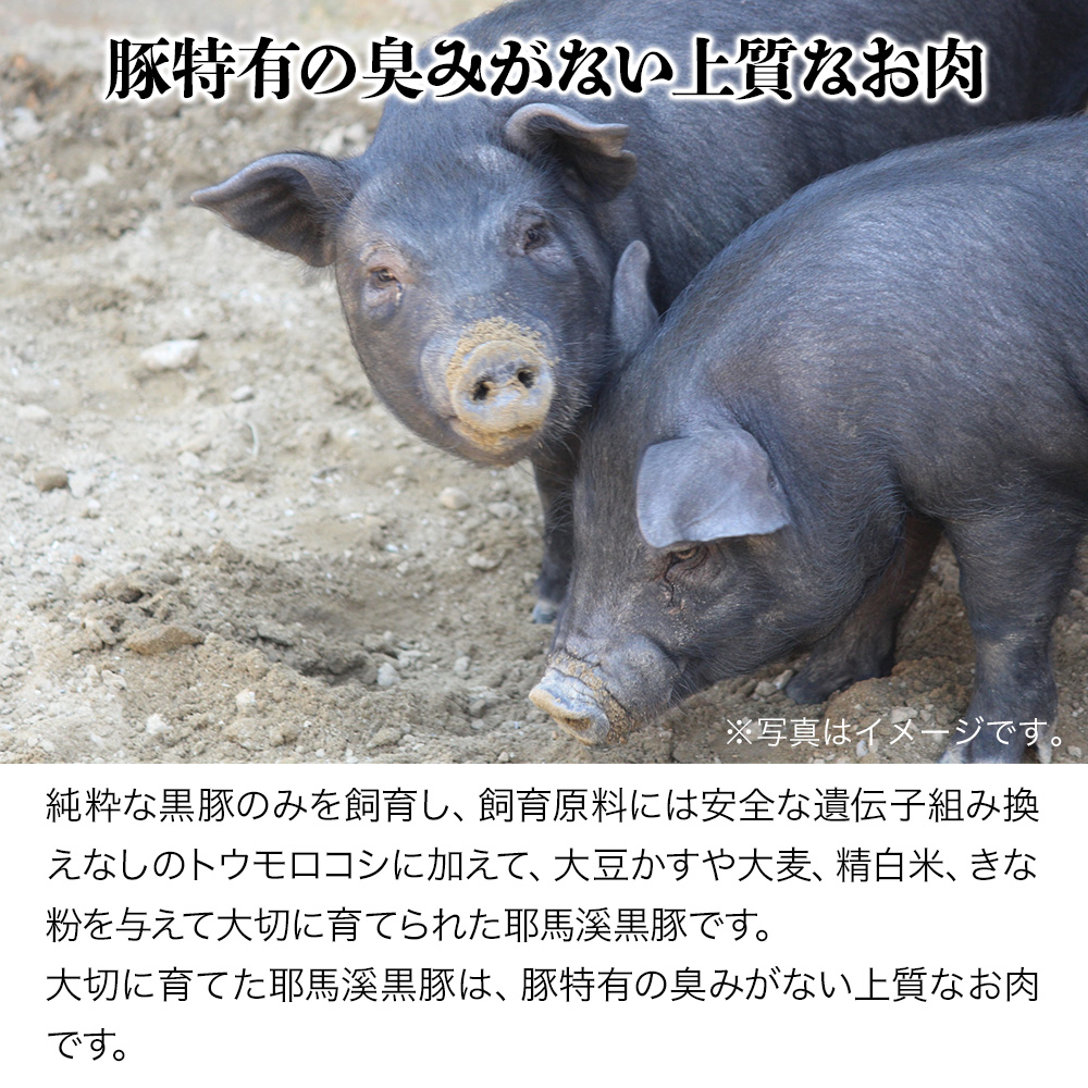 耶馬溪黒豚スライスセット 豚バラ400g モモ肉400g | 豚肉 しゃぶしゃぶ肉セット お肉 黒豚 大分県産 九州産 中津市 国産 送料無料