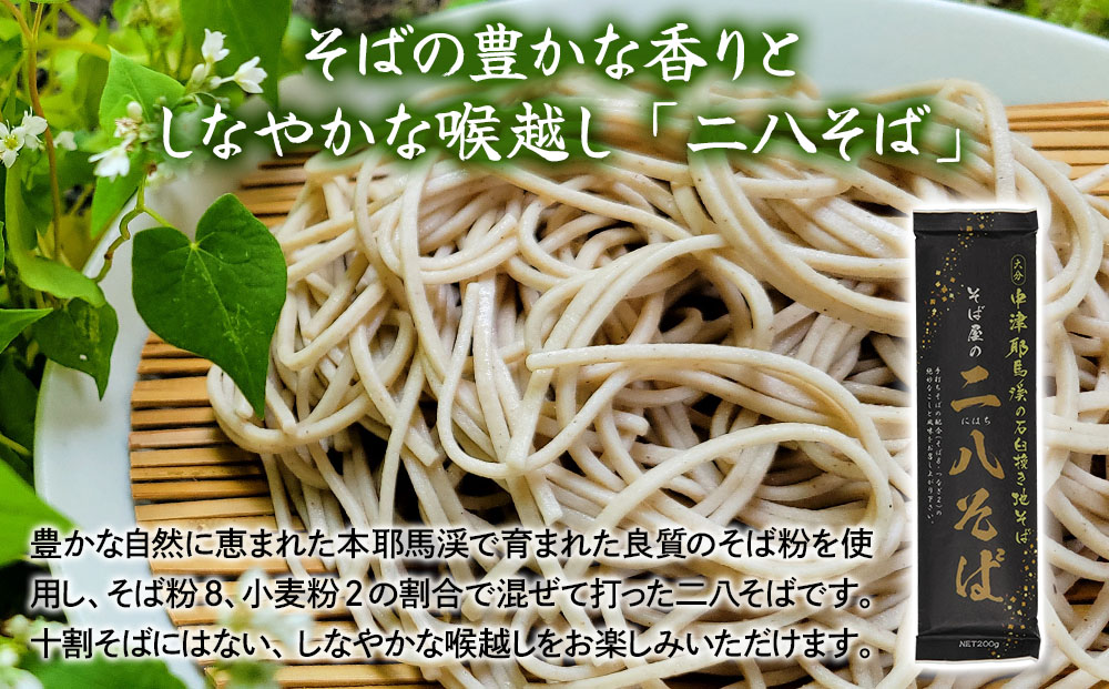 洞門そば 食べ比べBセット1袋2人前(合計6人前) そばつゆ付 | 二八そば 茶そば そば 蕎麦 乾麺 干しそば そばつゆ つゆ付き 食べ比べ セット 年越しそば 国産そば粉使用 国産 大分県産 九州産 大分県 中津市