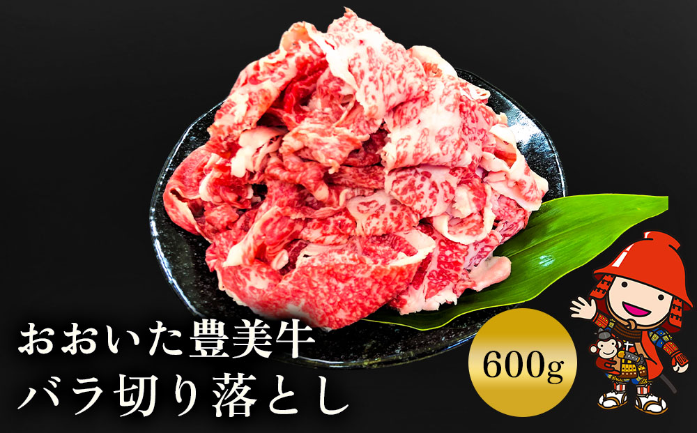 おおいた豊美牛 バラ切り落とし 600g | お肉 肉 おにく にく 牛 交雑牛 牛肉 ブランド牛 和牛 国産牛 バラ バラ肉 切り落とし 切落し 焼き肉 焼肉 ミートクレスト 大分県産 九州産 国産 冷凍 大分県 中津市
