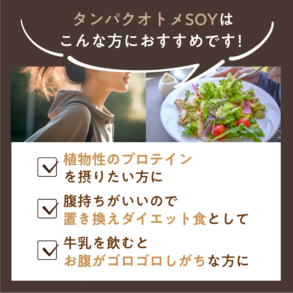 プロテイン タンパクオトメ SOY 1袋 ソイショコラ風味 | プロテイン ソイプロテイン ホエイプロテイン 女性 プロテイン 美容 プロテイン プロテインシェイカー プロテイン サプリメント タマチャンショップ 大分県 中津市