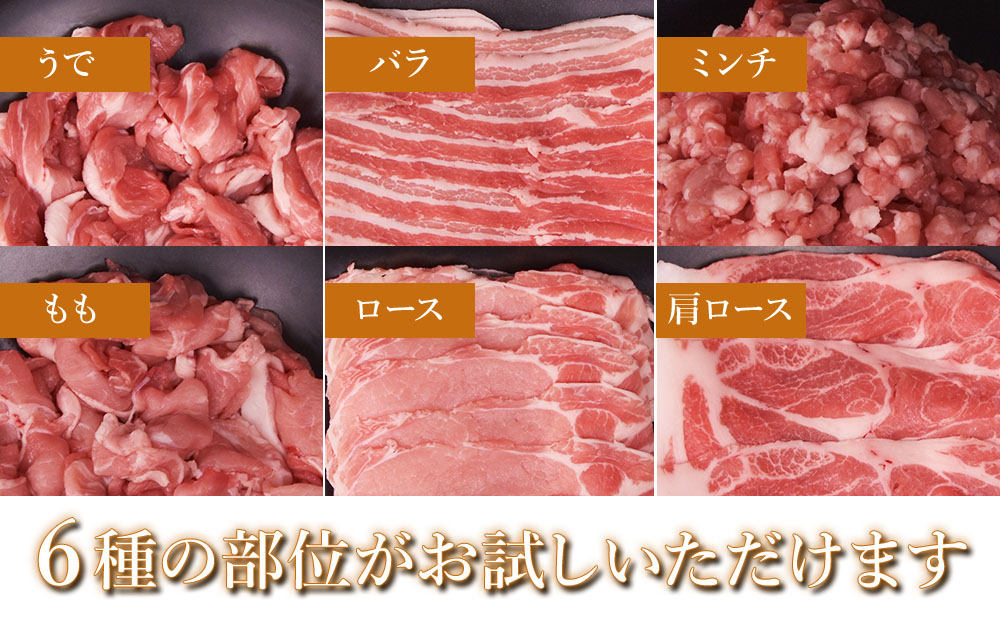 高級 ブランド 錦雲豚 たっぷり 3kg 詰め合わせ 6種 セット | お肉 肉 豚 豚肉 お米育ちの 錦雲豚 しゃぶしゃぶ 生姜焼き 丼 バラ ロース モモ ミンチ うで 豚肉 冷凍 送料無料 大分県 中津市