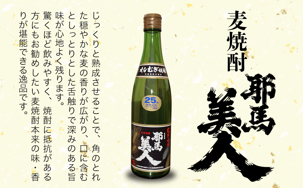 麦焼酎 耶馬美人 25度 720ml×10本 | 大分県中津市の地酒 焼酎 酒 アルコール 大分県産 九州産 中津市 国産 送料無料