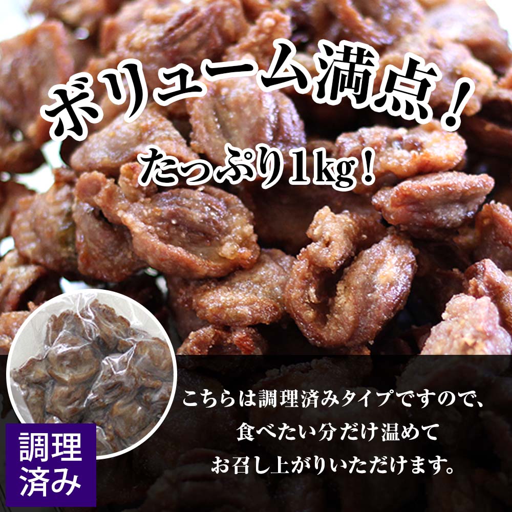 中津からあげ 砂ずり 【調理済みタイプ】 500g×2 まぢからあげ店 | 味付調理済み 冷凍便 国産鶏使用 鶏肉 中津からあげ 唐揚げ からあげ から揚げ レンジ 冷凍 冷凍食品 弁当 おかず お惣菜 おつまみ 大分県 中津市