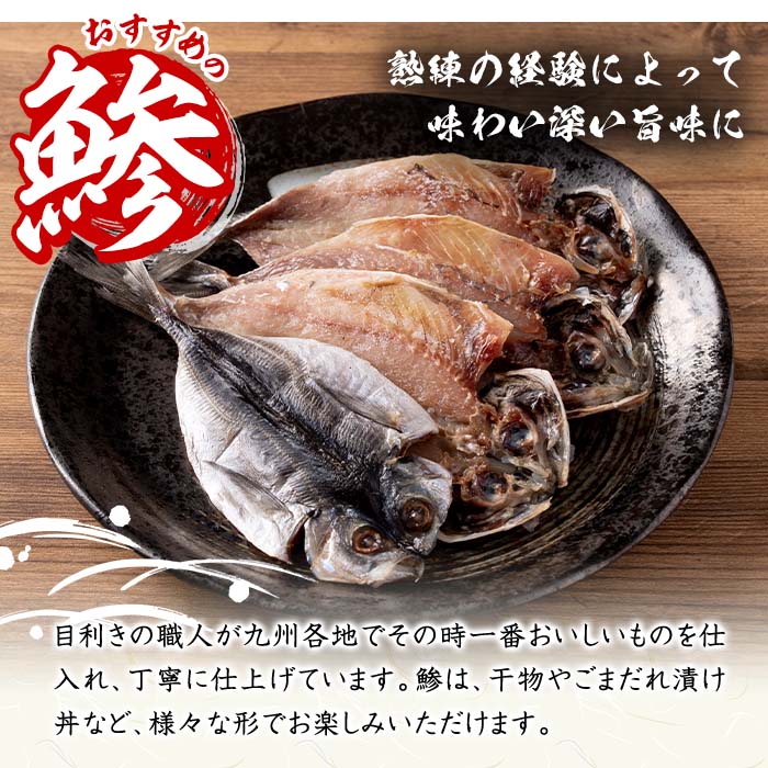  中骨なし開き3種詰め合わせ (16尾・3種:隔月3回) 定期便 フライパン 簡単 調理 干物 あじ アジ かます カマス さば サバ 丸干し 開き 骨なし 魚 海鮮 冷凍 詰め合わせ セット 大分県 佐伯市 【AQ97】【(株)やまろ渡邉】