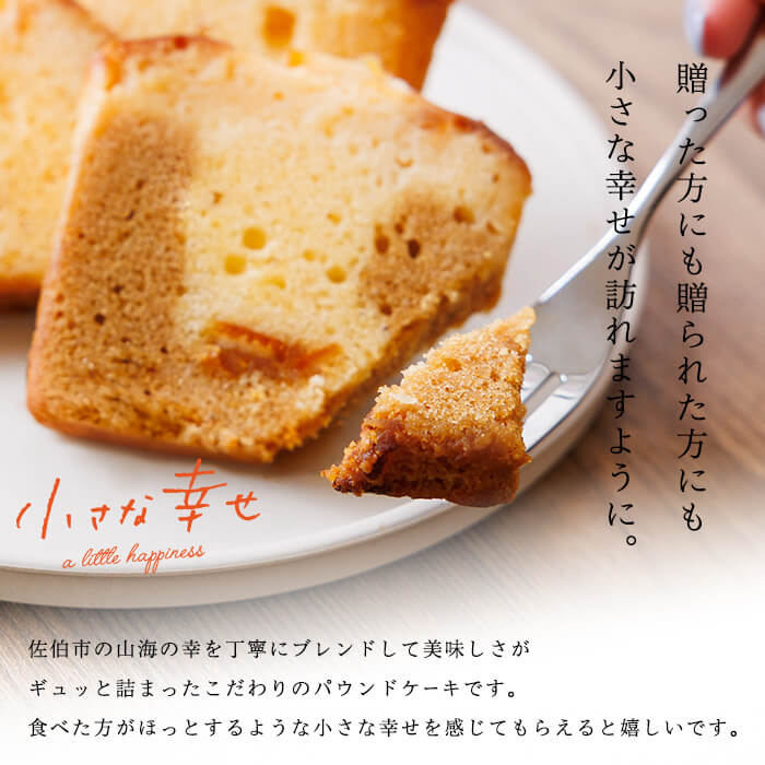 パウンドケーキ 小さな幸せ (計12個) ケーキ スイーツ お菓子 おやつ おかし 洋菓子 お取り寄せ 個装 冷凍 大分県 佐伯市 特産品 【HY001】【お菓子の店ブラン】