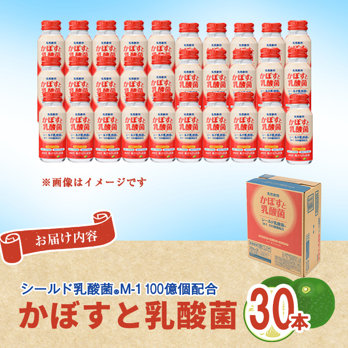 かぼすと乳酸菌(190ml×30本) かぼす ドリンク ジュース 乳酸菌飲料 大分県産 特産品 大分県 佐伯市 防災 常温 常温保存【DT08】【全国農業協同組合連合会大分県本部】