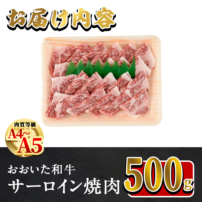 おおいた和牛 サーロイン 焼肉 (計500g)  国産 牛肉 肉 霜降り A4 A5 黒毛和牛 和牛 豊後牛 ブランド牛 冷凍【HE04】【(株)吉野】