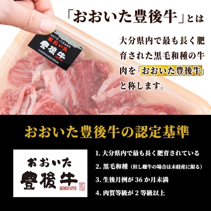 おおいた豊後牛 切り落とし (計800g・200g×4P) 国産 牛肉 肉 和牛 ブランド牛 小分け 大分県産 大分県 佐伯市 【FW011】【 (株)ミートクレスト】