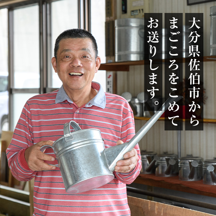 板金職人が作るトタンの保存丸缶(大)(横幅約26cm×高さ約30cm) 保存缶 雑貨 日用品 金属加工 職人 手作り 手仕事 大分県 佐伯市 防災【FH05】【吉岡板金】