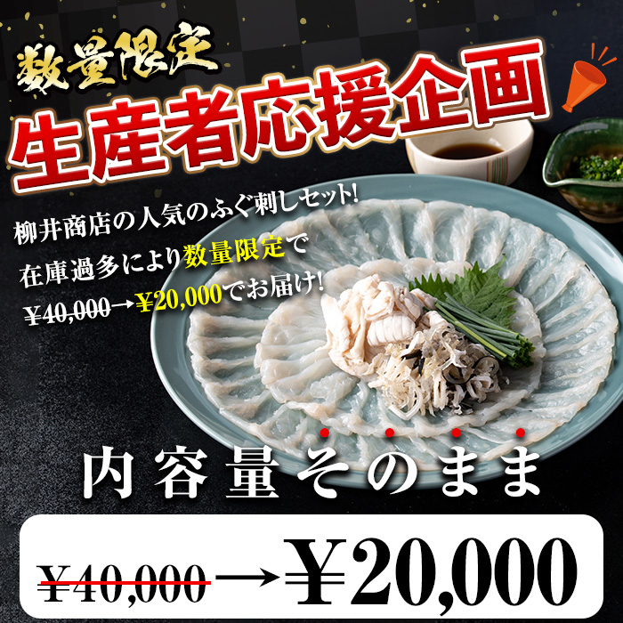 ＜生産者応援企画＞ 豊後 とらふぐ 刺身 セット (4-5人前) 数量限定 ふぐ フグ ふぐ刺し フグ刺し ふぐ刺身 フグ刺身 身 皮 刺身 鮮魚 冷凍 養殖 国産 河豚 【AB101-G】【柳井商店】