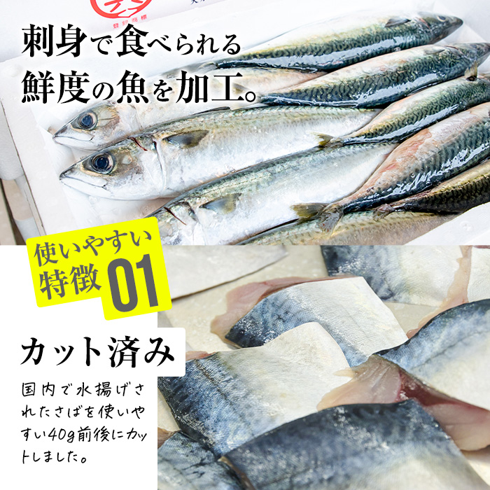 ＜定期便・全3回 (隔月)＞訳あり・さば 切り身 (総計約3.6kg・40g前後×90切)セット 冷凍 国産 切身 魚 海鮮 おかず 骨抜き 骨なし 骨取り 鯖 惣菜 簡単調理 無塩フライ 塩焼き 味噌煮 大分県 佐伯市【AQ92】【株式会社　やまろ渡邉】