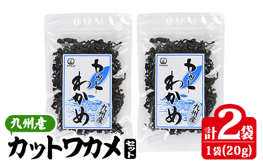 九州産 カットわかめ (計2袋・1袋20g入) 海藻 わかめ 味噌汁 みそ汁 サラダ 酢の物 スープ 国産 九州産 常温 大分県 佐伯市【CW32】【山忠】