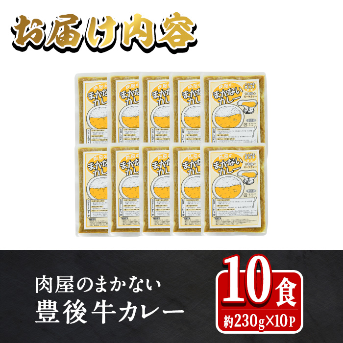 肉屋のまかない 豊後牛 カレー (計2.3kg・230g×10P) レトルト レトルトカレー 簡単調理 湯煎調理 ビーフカレー おおいた豊後牛 ご当地カレー 【HE07】【吉野】